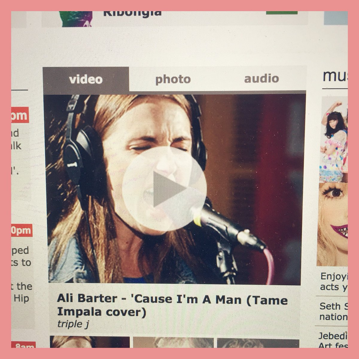 Played 'Cause I'm A Man' by <a href="/tameimpala/">Tame Impala</a> on <a href="/triplej/">triple j</a> #LikeAVersion a couple weeks back - abc.net.au/triplej/