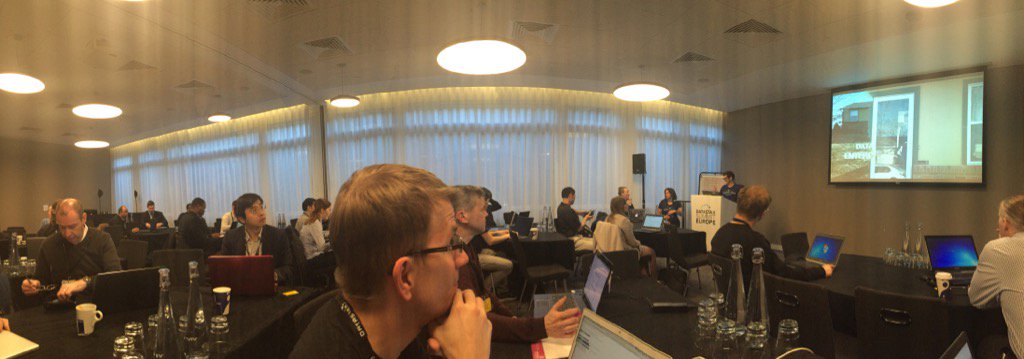 Mortinke's tweet photo. The training days starts....nice to be here! /w @KnownAsMuetze #DataStaxSummit https://t.co/V4YRGLkN9V