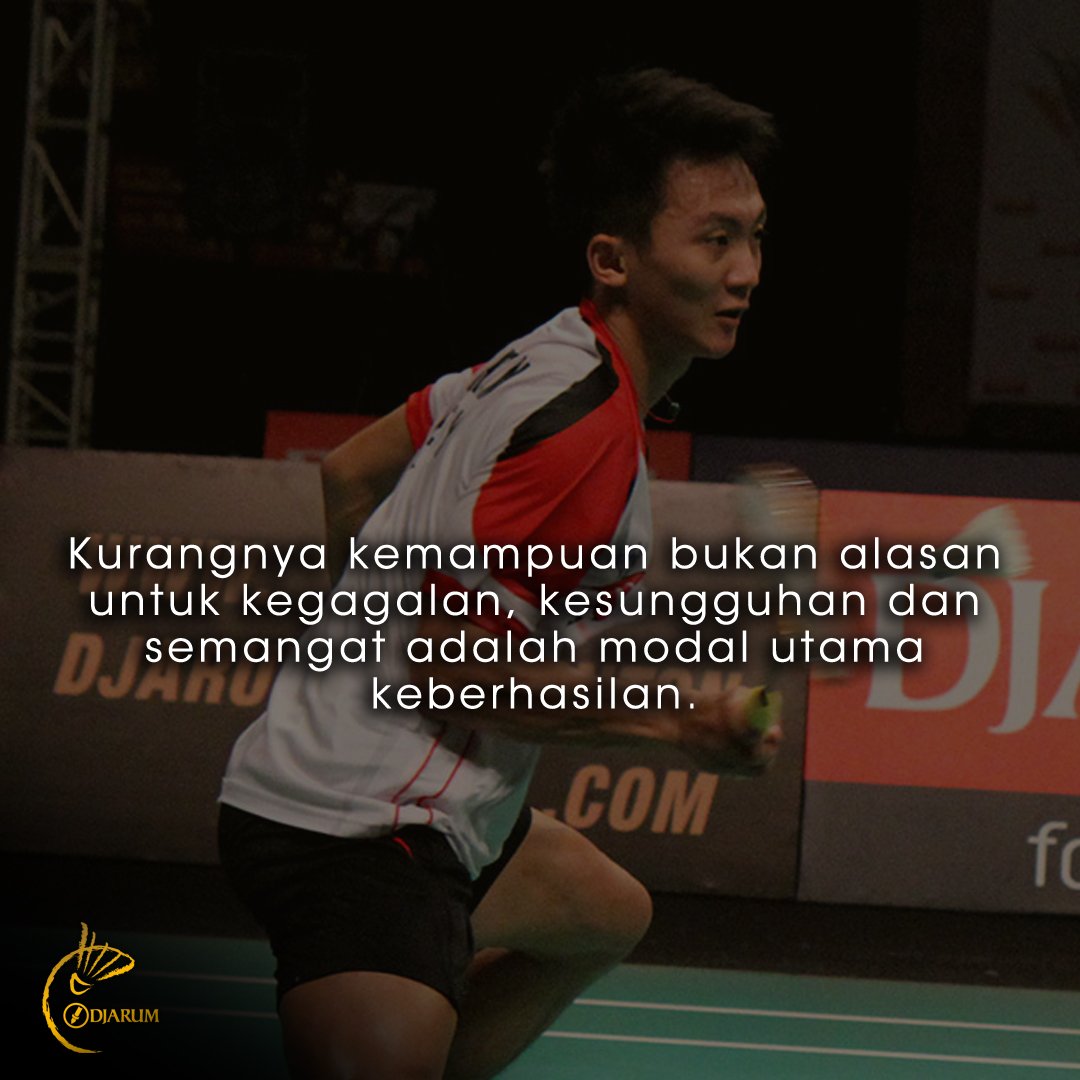 PBDjarum's tweet photo. Tetap optimis untuk hasil yang maksimal Sobat, Giat berlatih dan belajar jangan di tinggalkan ya Sobat. https://t.co/N3tkF6eblh