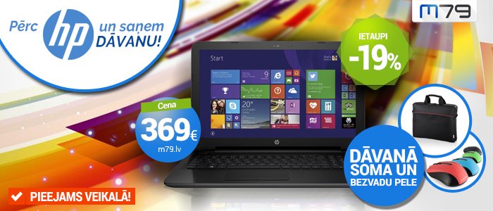 M79's tweet photo. Pērc @HP un saņem DĀVANĀ somu un bezvadu peli!
https://t.co/j52JjehDo8
#portatīvais #dators #hp #dāvana https://t.co/klkllP7WWY