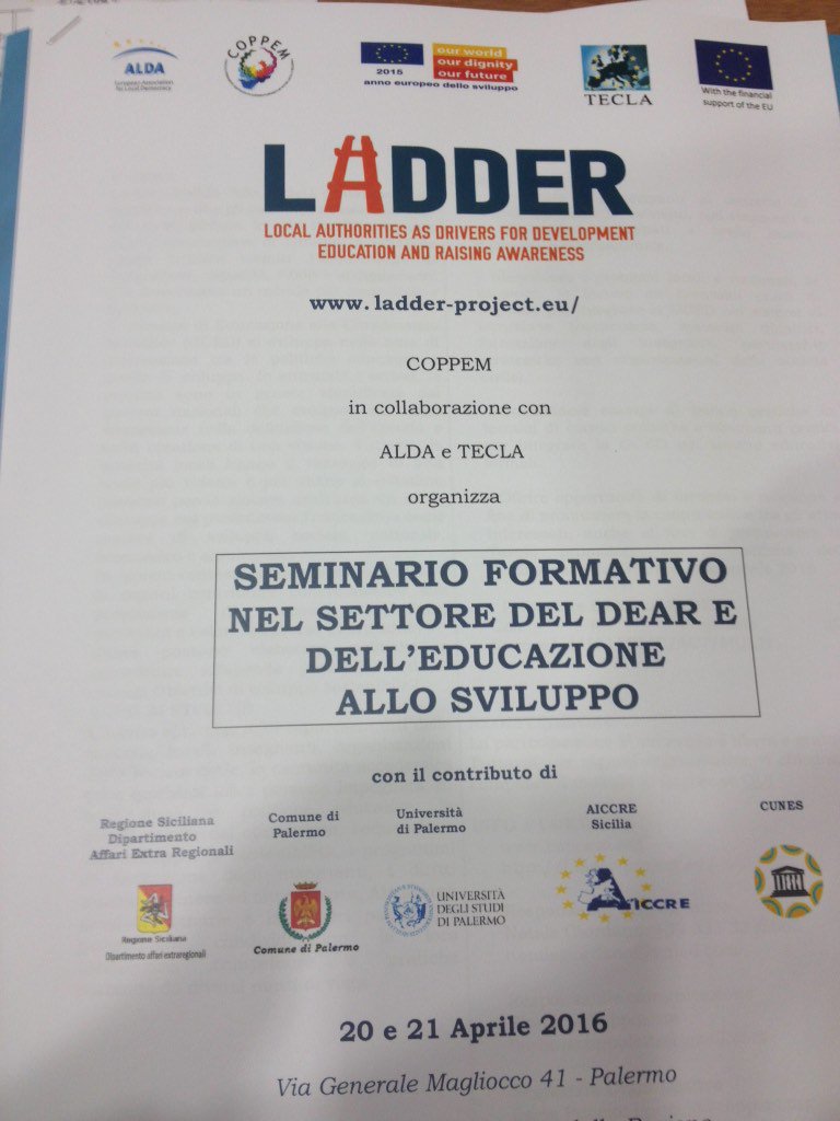 COPPEMorg's tweet photo. Seminario formativo su educazione allo sviluppo #LADDERproject , #DEAR finanziato da #EU https://t.co/4pQN7ebBLE https://t.co/3vSbfOcSvU