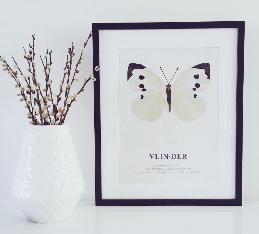 Is het geen plaatje: deze foto van de vlinderposter? Krijg je zin in de lente:) #vlinder #poster #interieur #lente