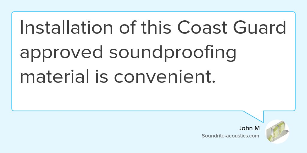 CBMsupply's tweet photo. "Installation of this Coast Guard approved soundproofing material is convenient." https://t.co/trq0spBov8 #cost https://t.co/JjycS7zAQk