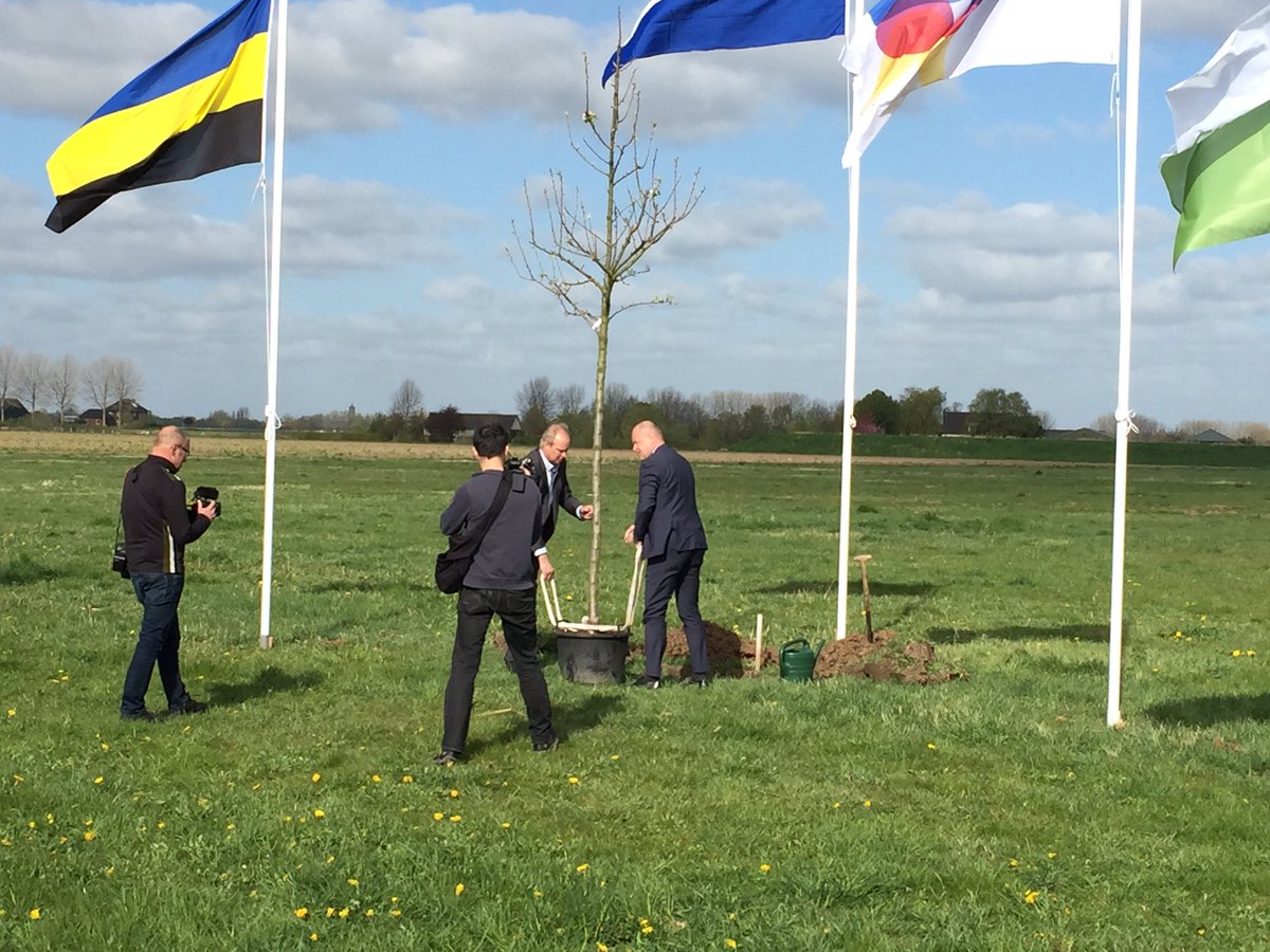 FreekWelling's tweet image. De eerste van 650.000 bomen CO2 reductie per jaar door @JanJacobvDijk #energietransitie @PPMOost @provgelderland