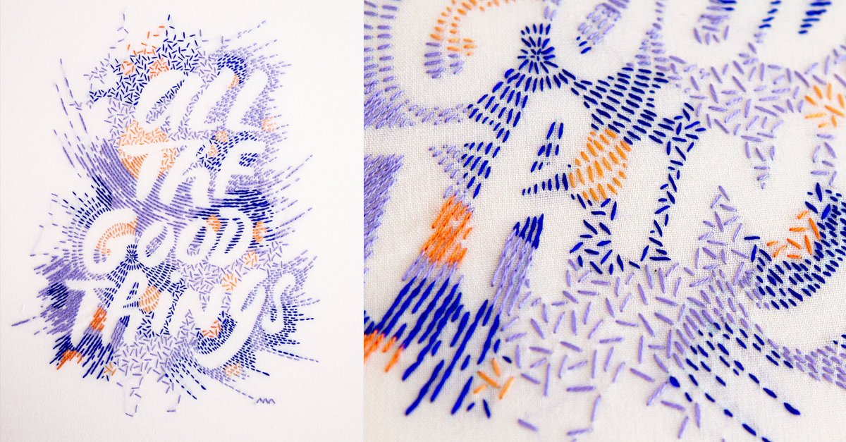 DesignbyNU's tweet image. En @Domestika:  #Diseños y tipografías bordadas bit.ly/203P9D5  @maricormaricar