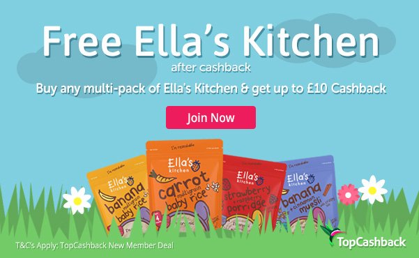 MarketingTCB's tweet photo. Check out it out! - Free Ella's Kitchen Multi Pack after cashback! https://t.co/ZN87dxHdNb #Free #pbloggers https://t.co/jmU5EZsPEi