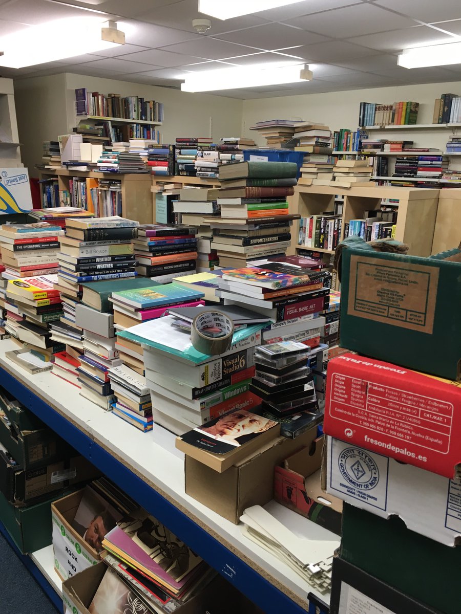 Getting the stockroom back to normal!