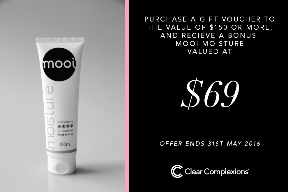 Purchase a Gift Voucher to the value of $150 or more and receive a mooi moisture valued $69 #mothersday #love