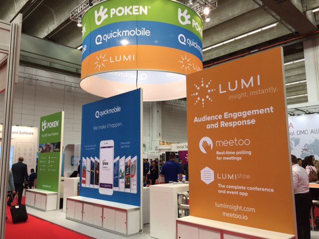 lumiglobal's tweet photo. Heading to #IMEX16 today? Drop by stand D695 to meet the experts and see what's new in #eventtech https://t.co/oGFVikguEj