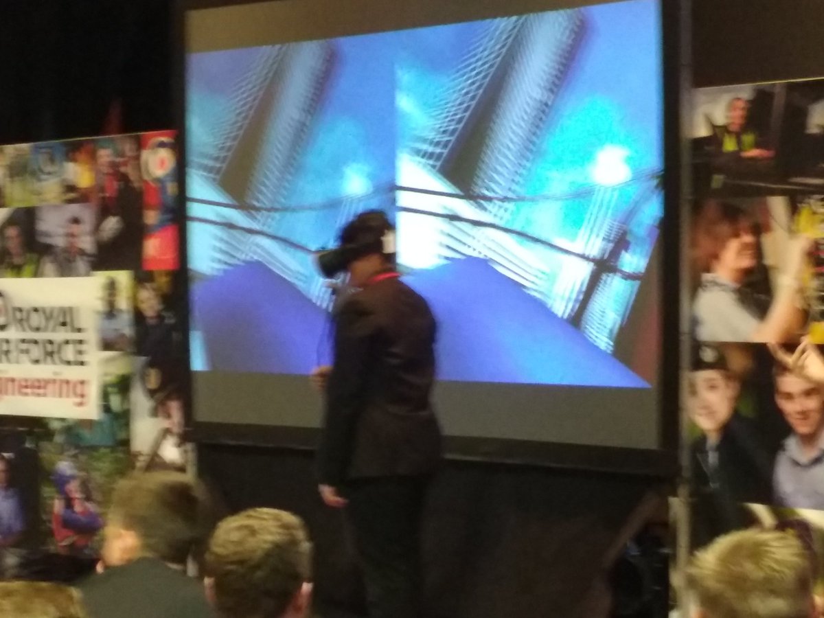GSA_STEMClub's tweet photo. Drones, VR and a jet engine demo this morning. Brilliant! #STEM @RAF_Eng_Careers #rafroadshow https://t.co/1TwyKj1Kp3
