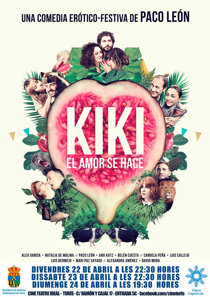 CaprichoVisual's tweet image. Y esta semana en Turis no te pierdas la comedia de la primavera "KIKI" del genial Paco Leon. ¡Te esperamos!