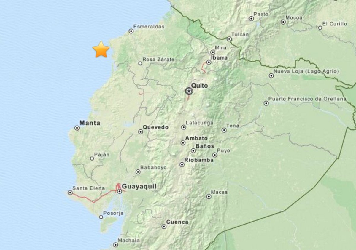 A new earthquake with magnitude 6.1 has struck off the coast of Ecuador, followed by a series of after-shocks.