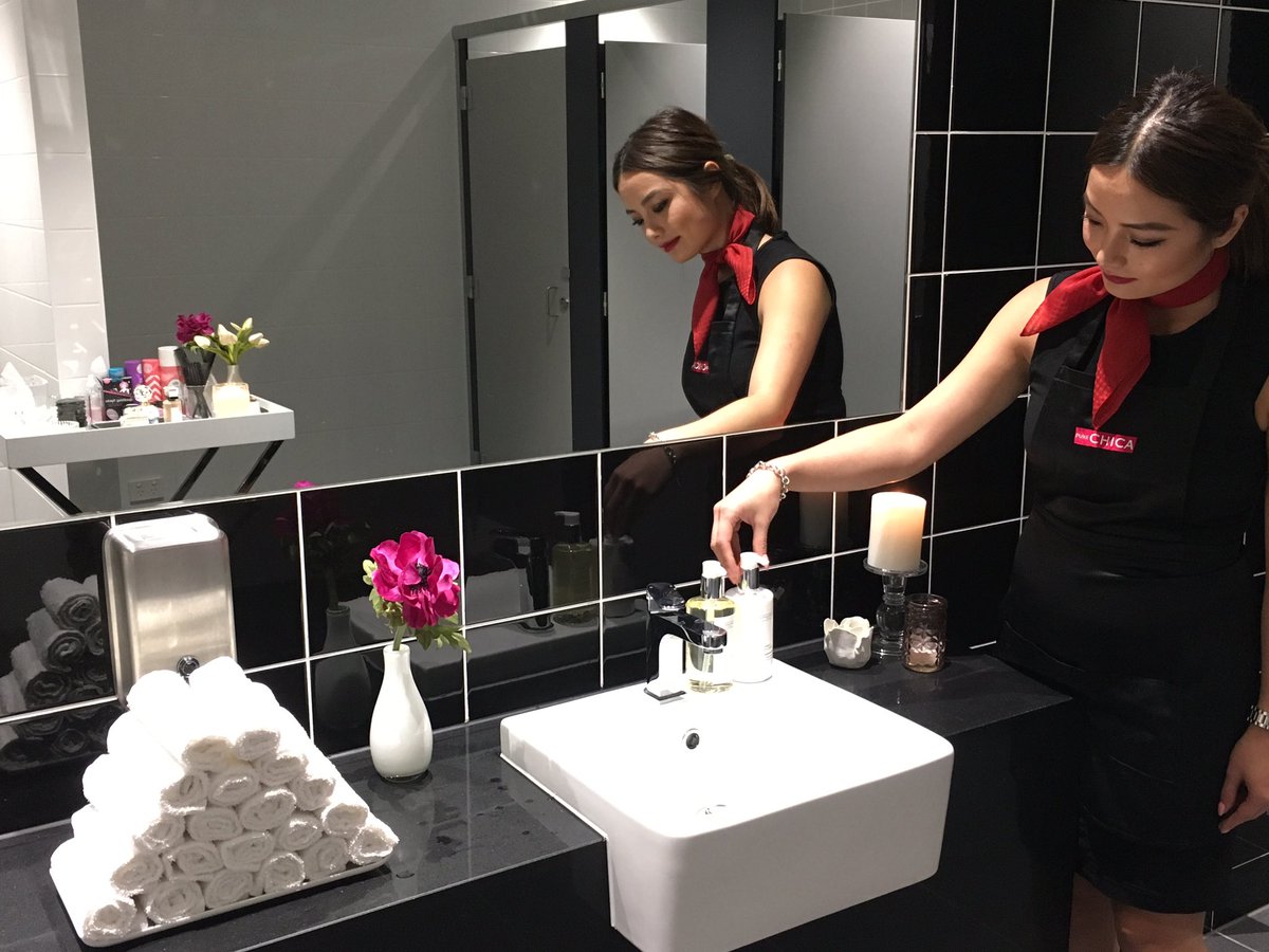 purechica's tweet photo. Powder Room at the Porsche showroom launch #Porsche #atlantic #powderroom @atlanticgroup_ @Porsche https://t.co/LNbJh5ilEZ