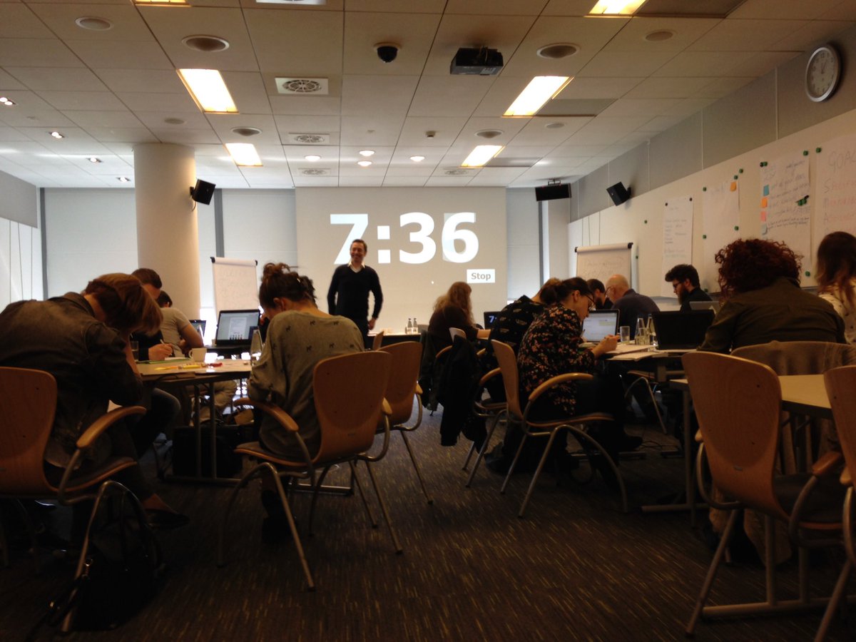 LPenson's tweet photo. Heads down, writing our digital plans. Time's running out for Digital Strategies Warsaw @CulturalSkills @amadigital https://t.co/P6xCPKn9Cx