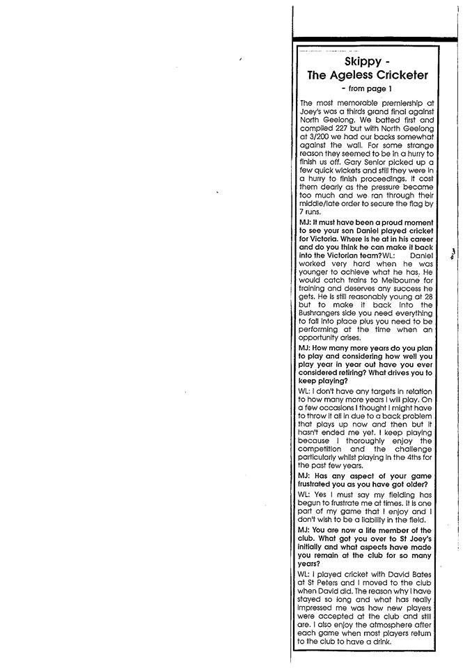 Today we farewelled a Joeys Legend, Wayne "Skip" Lowery. Special thoughts are with Judy, Dan, Ben &amp; Pat #ripskip