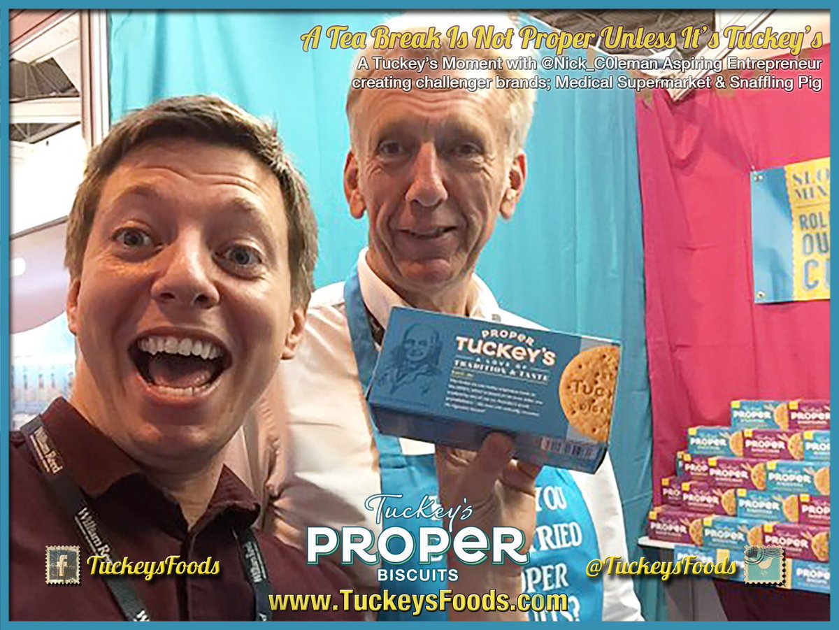 TuckeysFoods's tweet photo. RT @Nick_C0leman:
@TuckeysFoods! Tasty biscuit &amp; a tasty conversation. Great to meet you guys, what inspiration! https://t.co/gXhUpP8VTu
