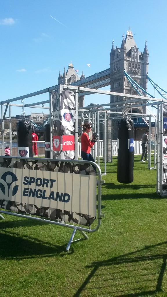 RonTulley's tweet photo. @BLionhearts @Sport_England @England_Boxing WSB in the community. What a backdrop to entice passers by. Give it a go https://t.co/gm9TbZt84Q