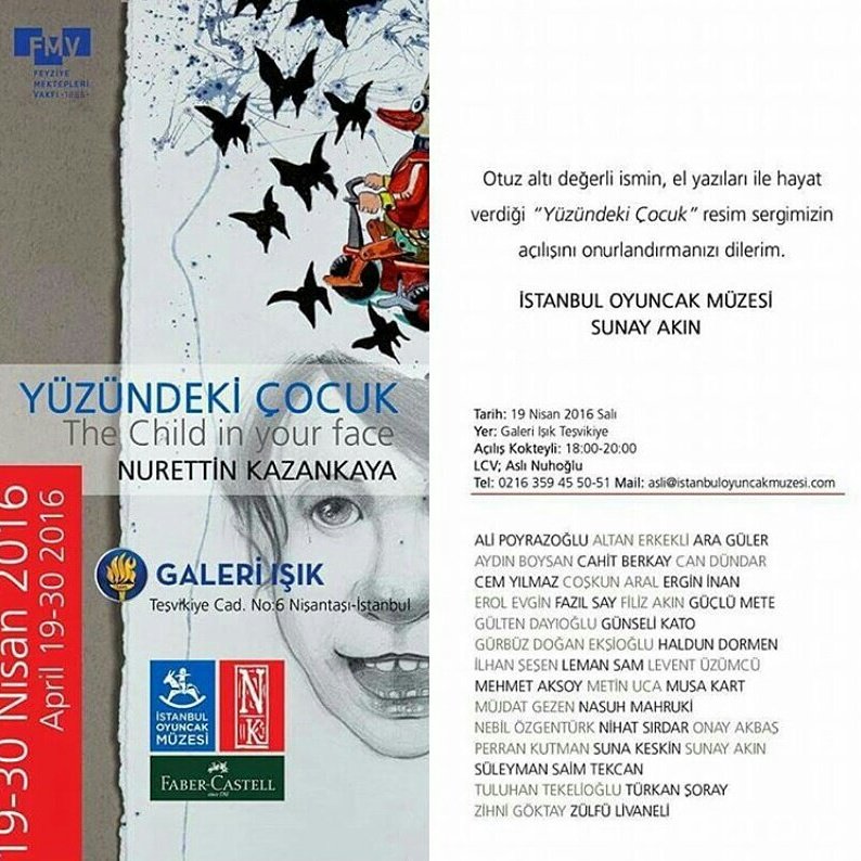 Nurettin Kazankaya'nın çizdiği ve çok değerli 36 sanatçının hayat verdiği bu harika sergiyi mutlaka ziyaret edin...