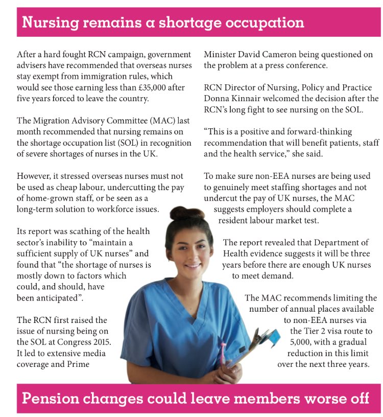 RCNSthBham's tweet photo. Fab outcome following our presentation to @theRCN #Congress15 #Proud2Nurse
Article from RCN Activate -April 2016 https://t.co/9DfdgDp4k3