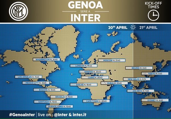 Bayangin deh kalo jadi warga Los Angeles, Inter live jam 11.45

Yang sekolah masih sekolah, yang kerja masih kerja.
