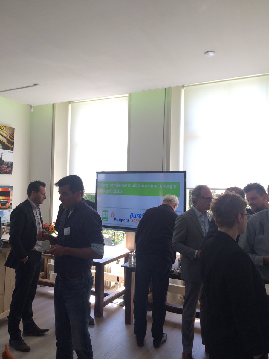 Vanmiddag lezing geven op seminiair "meer rendement uit duurzame energie" #wko #KuijpersNL #priva