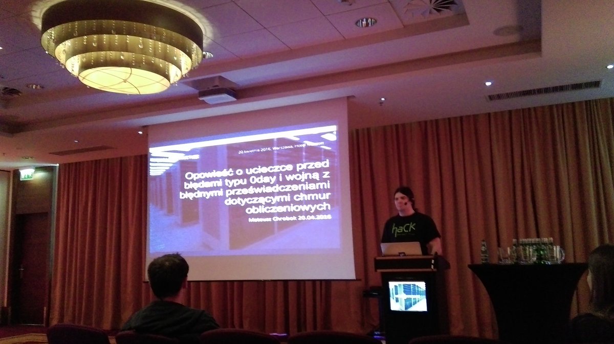 asznajder's tweet image. Listening about security when going to #cloud @infraXstructure conf. Really entertaining so far! #infraxstructure