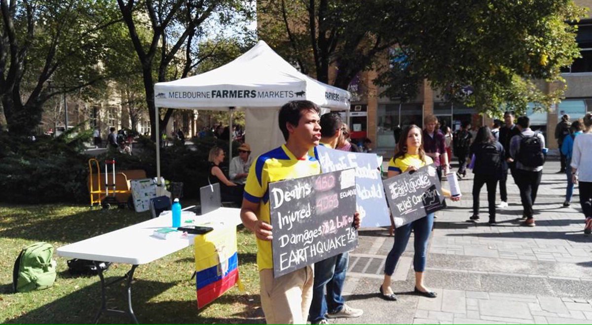 ecuador_vive's tweet photo. #AusForEcuador campaign! @Australia @Melbourne @Queensland @cityofsydney @theage @abcnews @SBS #EarthquakeEcuador https://t.co/vHX6cq74wG