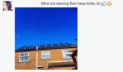 GetFundedSolar's tweet image. One of our happy customers on Facebook yesterday during the great weather we're having!  fundedsolar.org.uk/?source=twitter