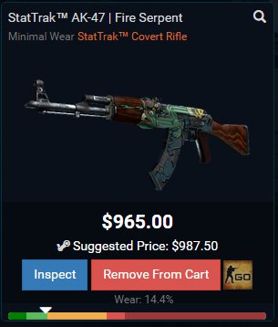 MoneyMatches's tweet image. #CSGOgiveaway
AK-47 Fire Serpant
StatTrak MW

RT+Follow @theMoneyMatches
Enter Here: goo.gl/nSXgK6