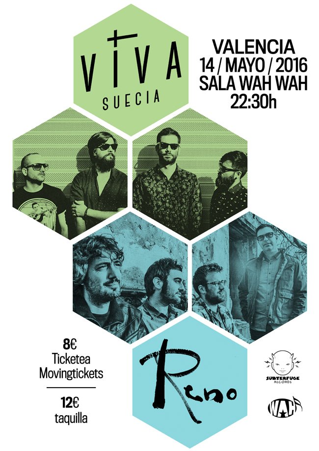 .<a href="/VivaSuecia/">Viva Suecia</a> + <a href="/RenoMusica/">Reno Música</a> en la sala @wahwah_valencia el próximo 14 de mayo! Entradas en: ticketea.com/entradas-conci…