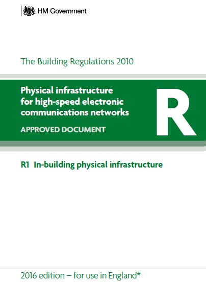 New #BuildingRegulations Part R in Jan 2017. Downoad a copy gov.uk/government/pub…