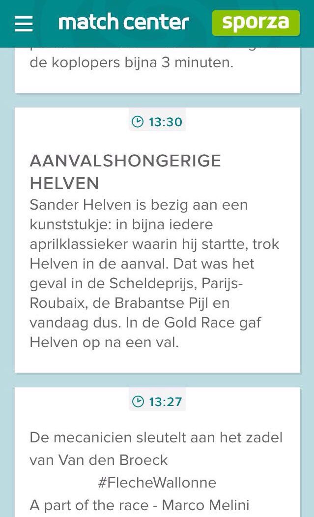 Toch leuk dat ze het opmerken!