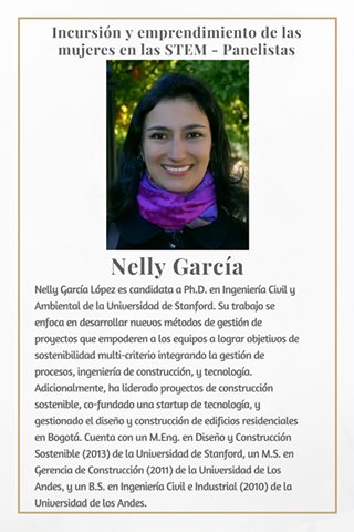 STEM_sports's tweet photo. Les presentamos a Nelly García, panelista del #EventoSTEM
Aún pueden inscribirse https://t.co/L9RKx1aA9W https://t.co/XjXrFYJxKT