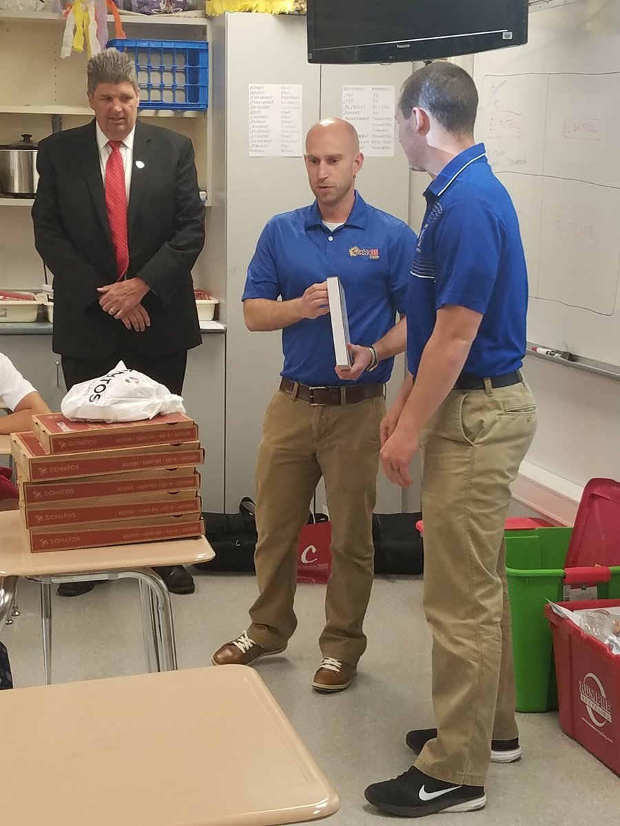 <a href="/Sunny95News/">Sunny 95 News</a> <a href="/TelhioCU/">Telhio Credit Union</a> &amp; <a href="/Donatos/">Donatos Pizza</a> honoring OHS's very own, <a href="/zachpeterson3/">ABC</a> as the March Teacher of the Month!!