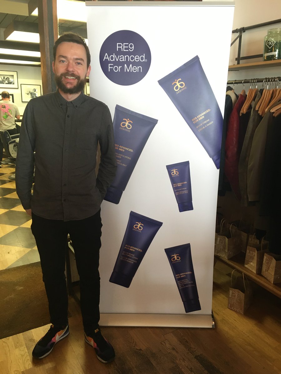 UK_Arbonne's tweet photo. Thank you to all the journalists that came to our RE9 Day and the legendary team @SharpsBarbers #RE9forMen https://t.co/SVn9sJvqdA