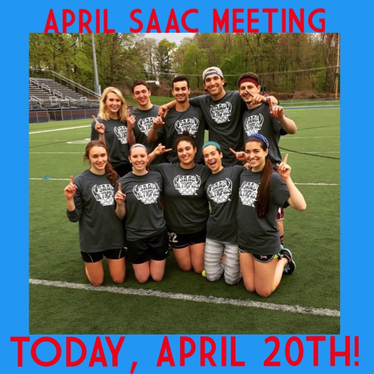 FDU_SAAC's tweet photo. APRIL SAAC MEETING: TODAY! See you all there! 😈 #fdusaac #devilspride https://t.co/deG3BWSUDA