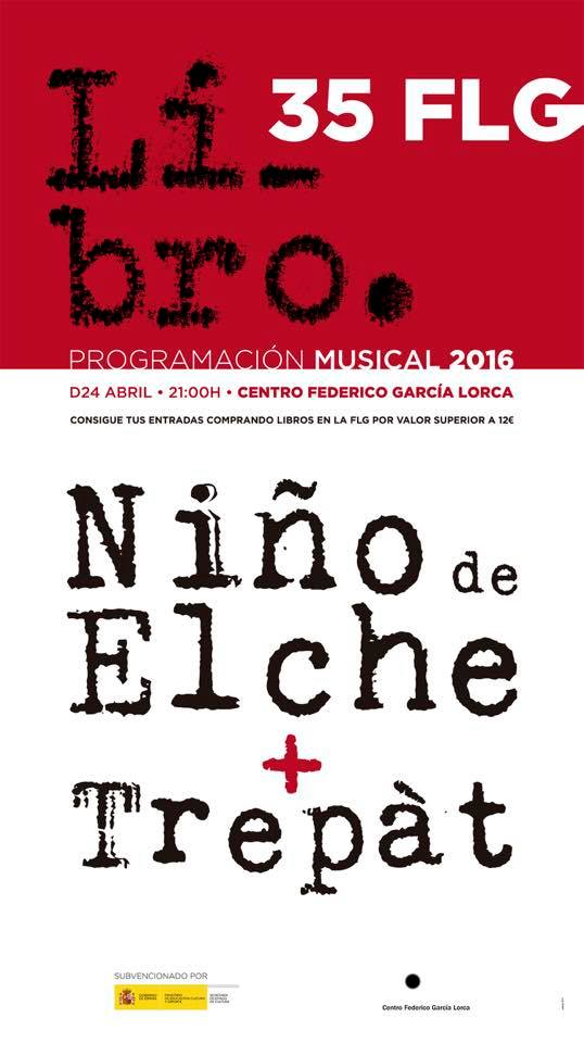 ¡CONCIERTAZO! Gratis con la compra de un libro superior a 12€ en la @ferialibrograna en <a href="/CentroFGL/">Centro Federico García Lorca</a>.