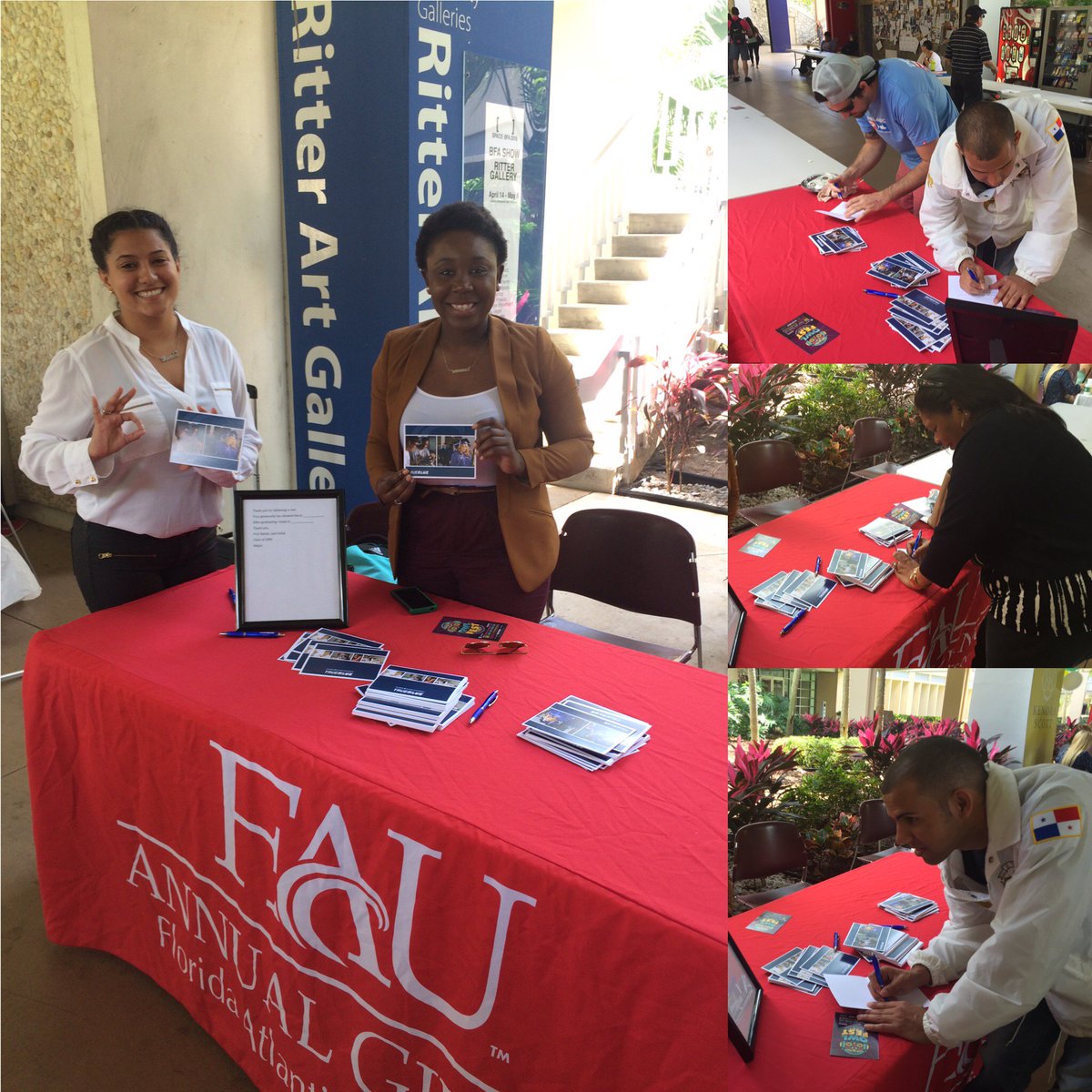Students had the opportunity to write thank you letters to FAU Donors yesterday in the breezeway #FAUGiving