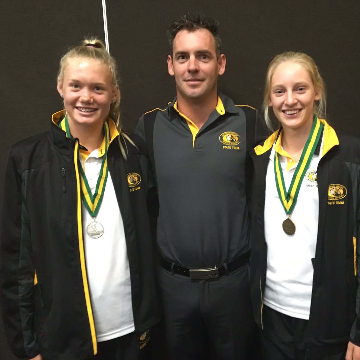 Stoke 4 these 2 <a href="/claxton_jessica/">Jessica claxton</a> (1st) &amp; Caitlin Knight (2nd) medalling at School Tri Champs. Super proud coach