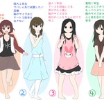 【イラスト】あなたならどの娘を選ぶ？【可愛い子】