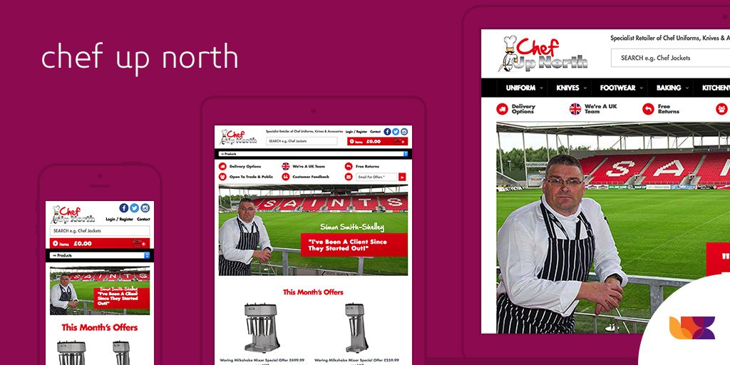 madebylux's tweet photo. Launched! eCommerce platform for Yorkshire based business Chef Up North

Read More: https://t.co/9F0LvWhC8R https://t.co/L1sPUdR2oY