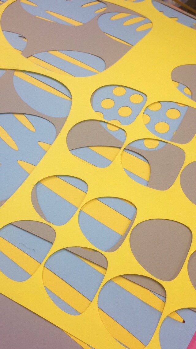 A little bit of laser cutting today. #lasercutter #colour #collage #layers #patterns #printedtextiles
