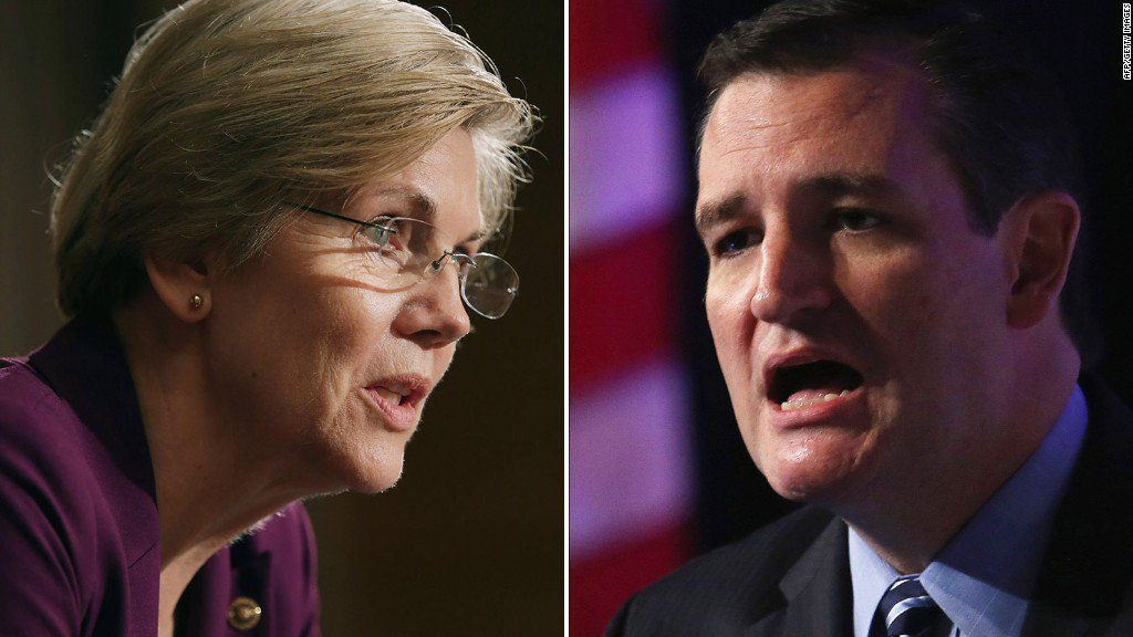 CNNPolitics's tweet photo. Elizabeth Warren slams Ted Cruz for "whining" about the 2016 race https://t.co/CkVYyE5t7V via @DaniellaMicaela https://t.co/vJrcKTGcFr