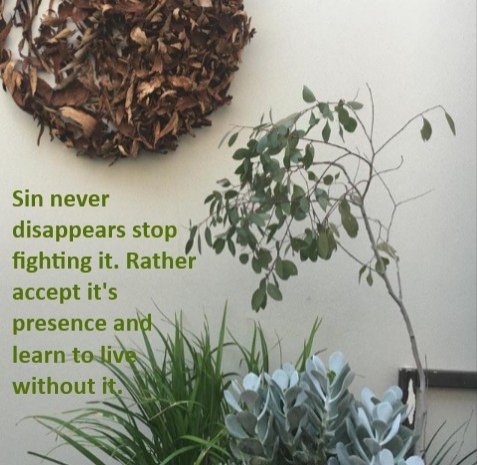 OvercomingSin's tweet photo. #Sin never disappears, stop fighting it, Rather accept it's presence and learn to live without it. #TRSYIS #Jesus https://t.co/Ten96qF7Ku