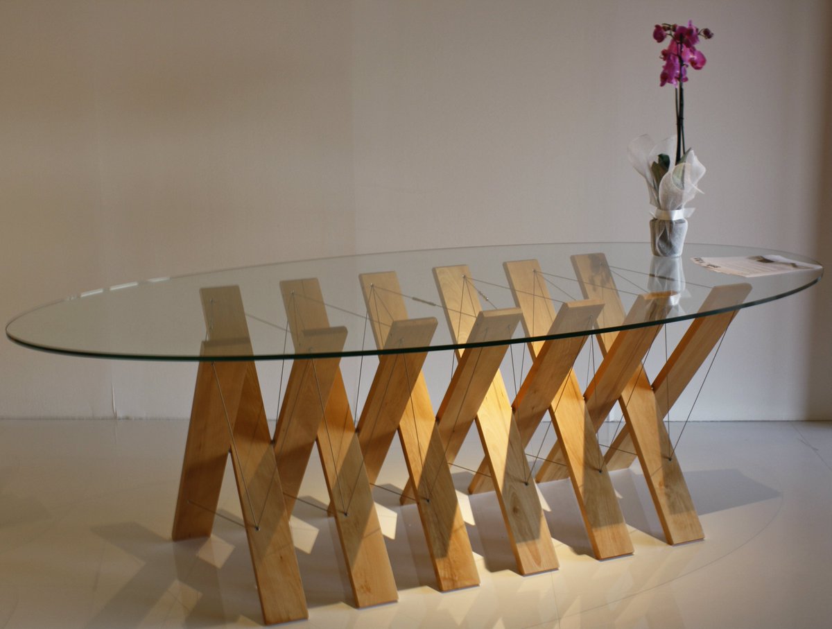 design_ouix's tweet photo. "Tavolo Riunioni".
The most loved #product at our stand at #salonedelmobile 2016 in #Milan.
#tensegrity #design https://t.co/TObOJzFd0F