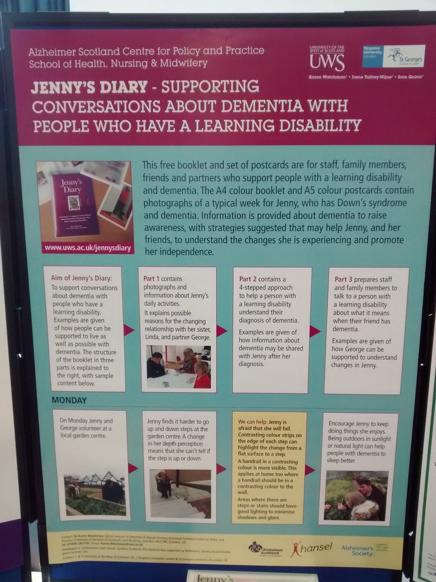 karenwatchman's tweet photo. New poster especially for #scdc2016 @UniWestScotland @alzscot https://t.co/IcDSdrL4Rs