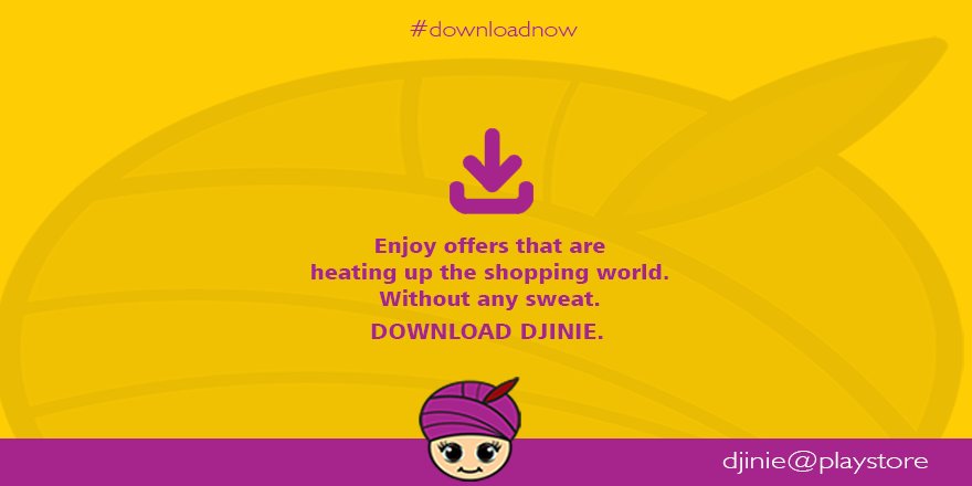 MyDjinie's tweet photo. The smartest shopping movie this summer. Download https://t.co/hlQVewZ1iK to know more.
#downloadnow #djinious https://t.co/udv8mCDL9Y