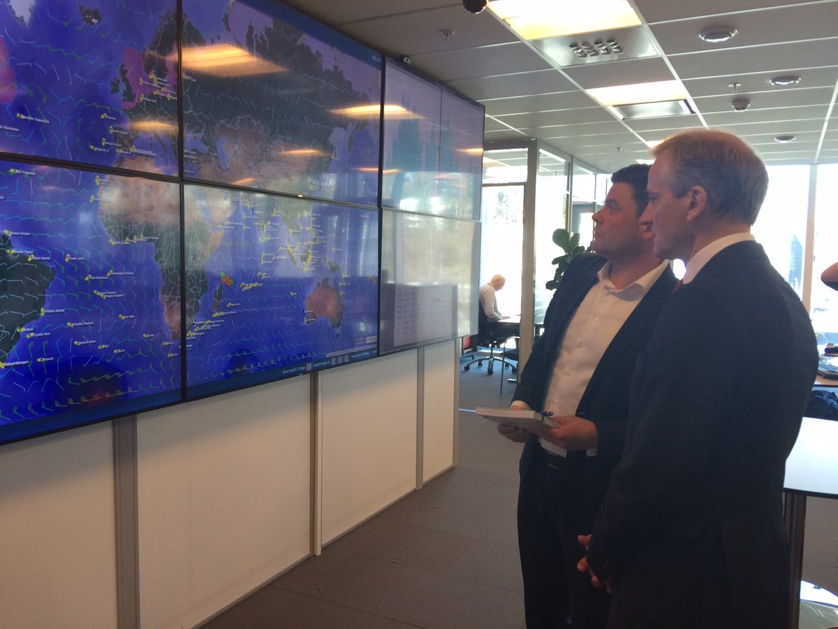 <a href="/jonasgahrstore/">Jonas Gahr Støre</a> at #Klaveness to hear more about #innovation and new #digital technologies in #shipping