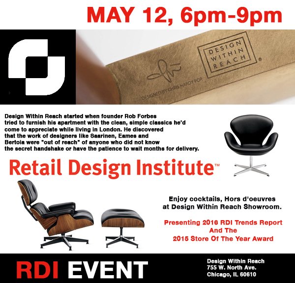 Save The Date for RDI at Design Within Reach in Chicago  <a href="/DWR_Tweets/">Design Within Reach</a>