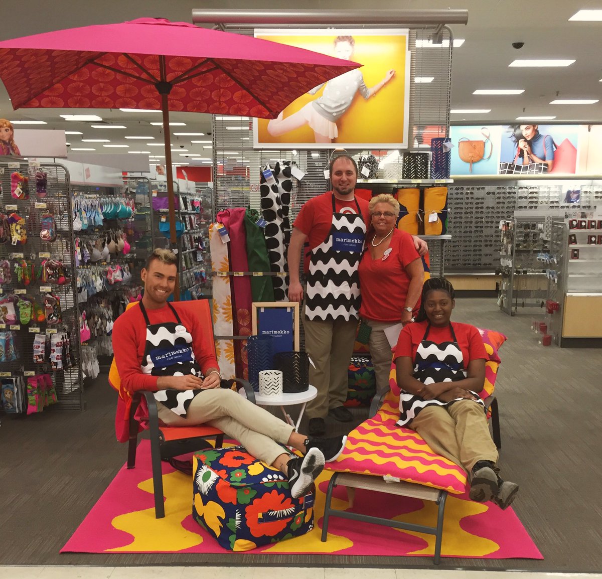 SamFerguson0139's tweet photo. We are SO EXCITED for Marimekko here at T0139!!! Cashiers, GSTL's, VMTL's, and APTL's are in on the fun! #VMLlife https://t.co/j4Zc8bsimG